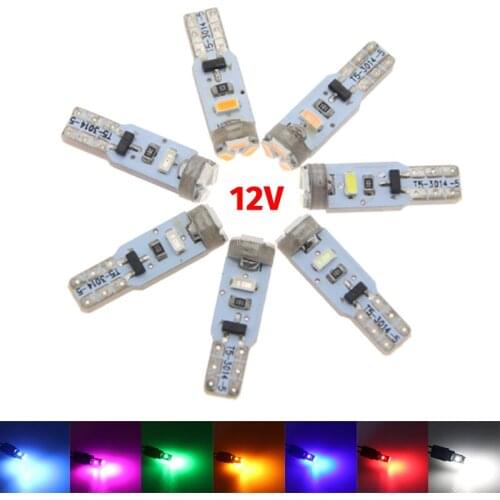 100 Pcs AC T5 Led w3w Car Wedge LED Dashboard Bulb Light Lamp AC 73 74 17 27Auto Interior Meter Bulb Instrument Dash Lights