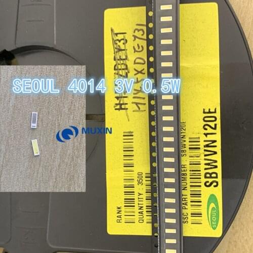 1000PCS FOR SEOUL 4014 LED Backlight 0.5W SMD 4014 LED Diodes 3V Cool white 20LM LCD Backlight for TV TV Application