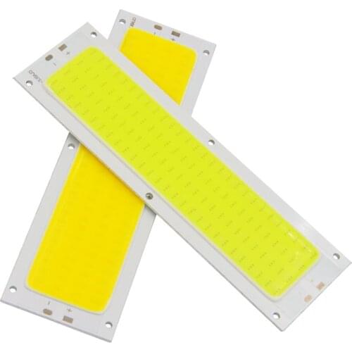 120x36mm Hot-sale COB LED Light Chip 12V 10W Panel LED Strip Diode Work Lamp Desklamp DC12V Bulb White Blue Red Color