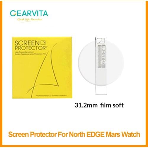 31.2mm Screen Protector For North EDGE Digital Watch Soft Film For Protection Dial Replacement