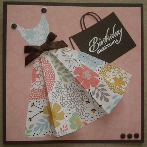 4pcs princess dress Metal Cutting Dies Stencil for DIY Scrapbooking Photo Album Paper Card Decorative Craft Diecuts New Die Cut