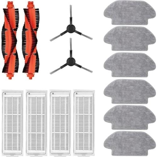 Promotion!Compatible for Xiaomi Mi Robot Vacuum Mop Pro P Cleaning Robot STYJ02YM,Main Side Brush Hepa Filter Mop Cloth