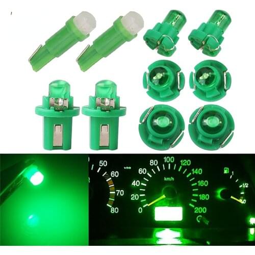 10x T3 LED T4.2 T4.7 B8.5 T5 LEDs Car Light Bulb COB LEDs Cluster Gauges Dashboard instruments Panel Climate Base Lamp Light