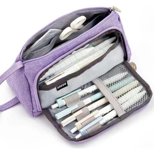 16 Colors Large Capacity Pencil Case Cute Pencilcase School Pen Case Supplies Pencil Bag School Box Pencils Pouch Stationery