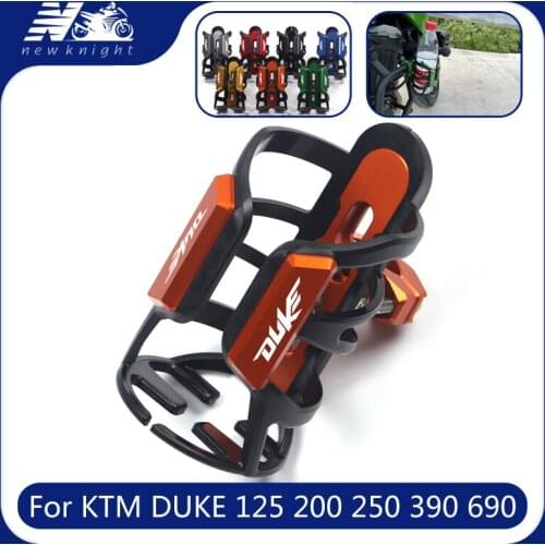 For KTM DUKE 125 200 250 390 690 790 990 Motorcycle Accessories CNC Aluminum Beverage Water Bottle Drink Thermos Cup Holder