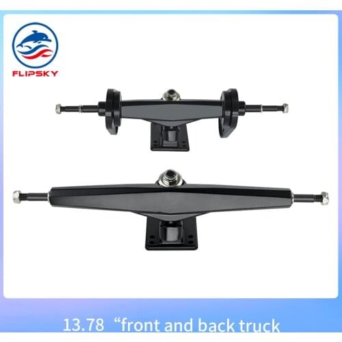 Double Kingpin Trucks 13.78 Inches with Motor Mounts for Electric Skateboard DIY Esk8 Trucks Kits Electric Skateboard
