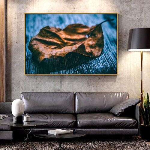 Forbeauty Oil Canvas Painting leaf_dry_close_up For Home Decoration Wall Art