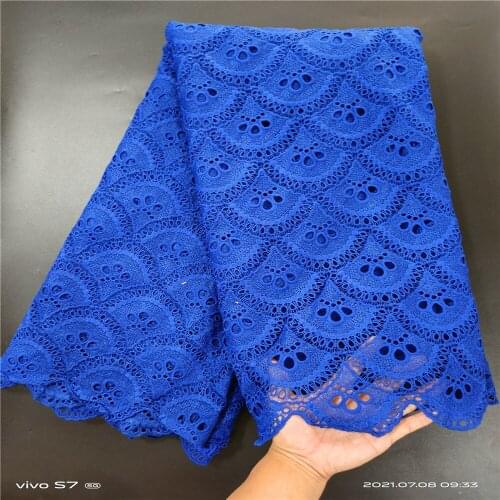 Hot sale lace fabric 5 yards per lot african lace fabric water soluble nigerian embroidery lace fabric lace J257 (1)