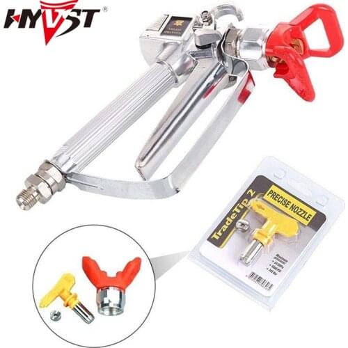 Hyvst Airbrush Airless Paint Spray Gun for FTX Sprayer gun with 517 airless tip and Nozzle holder Paint Spray Tip Best Pro