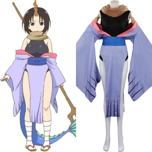 Miss Kobayashi‘s Dragon Maid Elma Cosplay Costume Outfits Halloween Carnival Suit