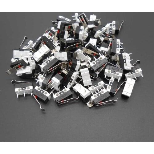50Pcs X Limit Switch Small Micro Travel Switch Automatic Control Normally Open Normally Cosed 1A/125VAC Straight Pin 3 Pins New