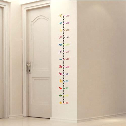 Creative Height Measure Wall Sticker Height Meter Wall Decal ChildrenS Growth Chart Record Memorial Present Room Decoration