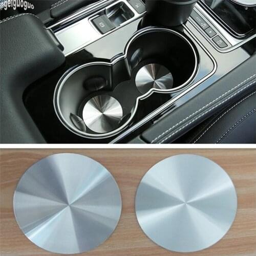 58mm Metal Car Cup Holder Cover Mat Trim Decoration Sticker Fit For Audi A1 A3 A4 B8 B9 A5 A6 A7 S3 S5 S6 Q3 Q5 Q7 Accessories