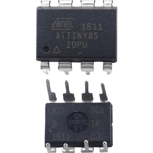 IC Chip ATTINY85-20PU ATTINY85 MCU 8BIT ATTINY 20MHZ 8 Pin DIP-8 ATTINY85 Microcontroller IC Chips