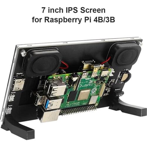 7 inch IPS Touch Screen Module Kit 1024x600 HDMI-Compatible Display Monitor Board Replacement for Raspberry Pi 4B/3B