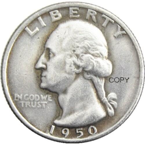 US 1950/S/D Different Mint Washington Quarter Dollars Silver Plated Copy Coin