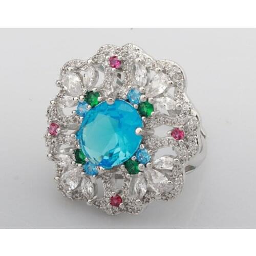 New Flower Rings Fashion Adjustable Opening, Hollow Creative Luxury Jewelry For Charm Women Cocktail Party Wedding Pair Of Rings