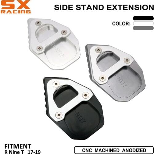 Motorcycle CNC Kickstand Foot Side Stand Plate Enlarge Pad Support For BMW R Nine T 2017 2018 2019 R nine Rnine RNINET