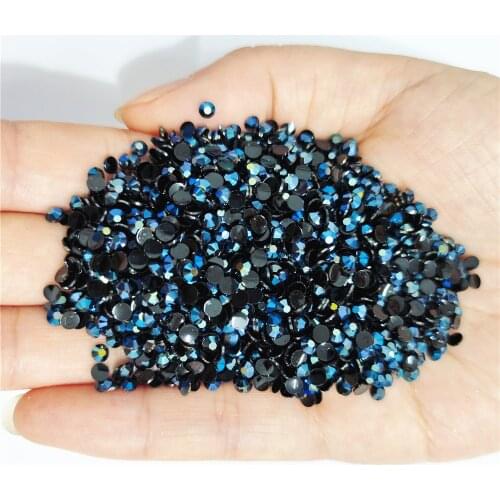 Jelly Montana AB Color 2mm,3mm,4mm,5mm,6mm Facets Swarovsky FlatBack Resin Rhinestone Nail Art Garment Decoration Stones/Beads