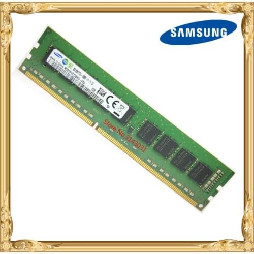 Samsung DDR3 8GB server memory 1600MHz Pure ECC UDIMM 2RX8 8G PC3L-12800E workstation RAM 12800 Unbuffered