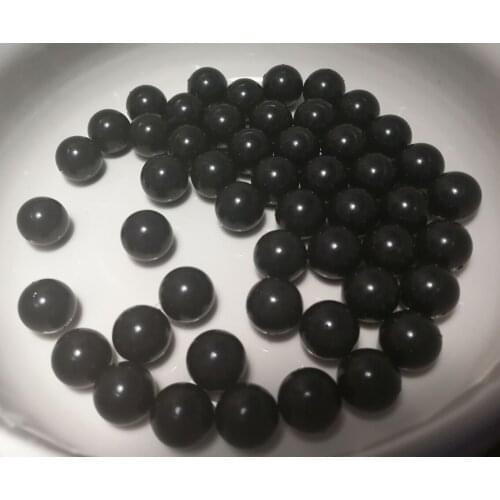 5Pcs Black Solid POM Ball Bead Diameter 5mm 15mm Plastic Polyformaldehyde Smooth Ball