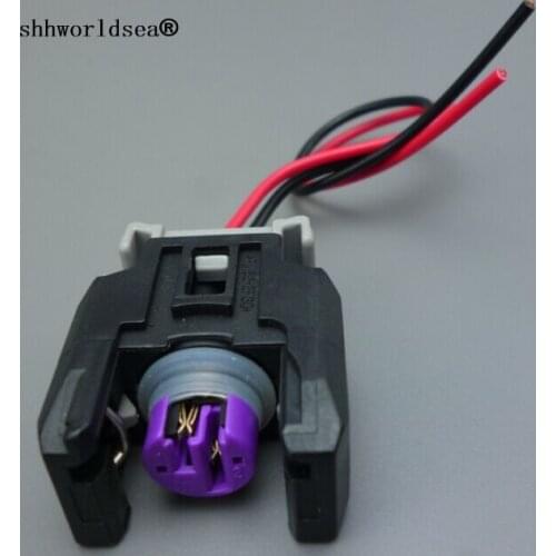 Shhworldsea 1pcs 13816706 2 Pin for Sealed Fuel Injector Connector plug For Buick Chevrolet The Great Wall