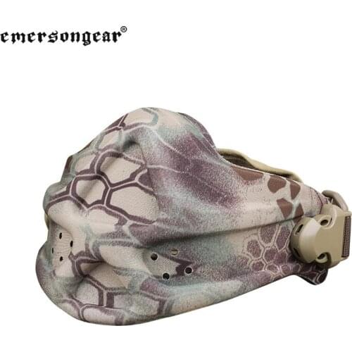 Light Weight Tactical Airsoft Neoprene Hard Foam Half Face shield EM6629