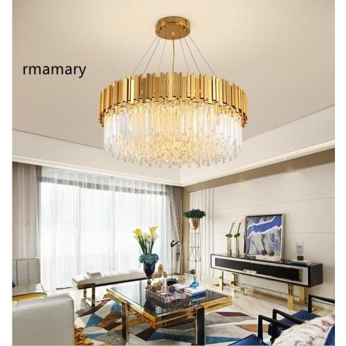 LED modern chandelier living room creative personality atmosphere light luxury restaurant crystal metal Nordic lamps chandelier