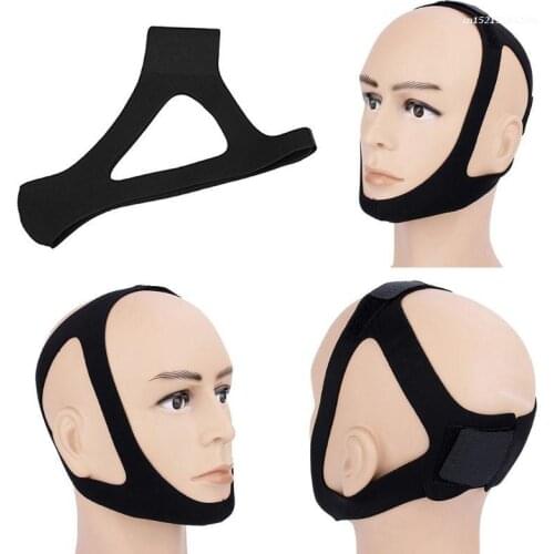 Adult Triangular Anti Snoring Belt Chin Strap Mouth Guard Snore Stopper Headband New