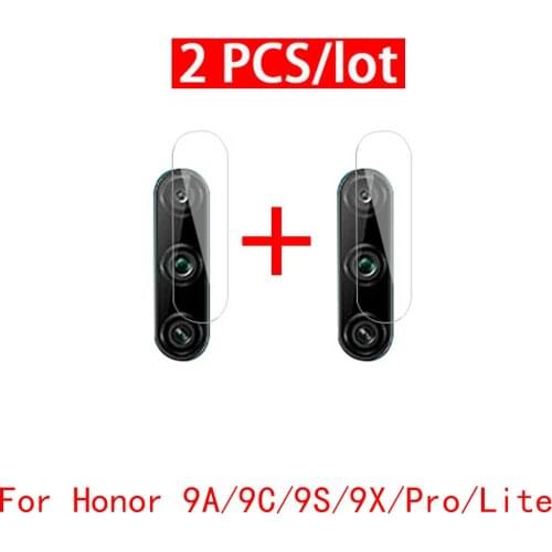 2 PCS Camera protector for Huawei Honor 9S 9A 9C 9X Lite tempered glass protective Safety film Glass for Huawei Honor 9 A S C X