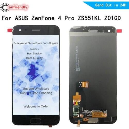 LCD for ASUS ZenFone 4 Pro ZS551KL Z01GD 5.5" LCD Display Touch Panel Screen sensor glass Digitizer Assembly Phone Replacement