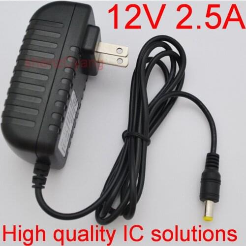 1PCS 12v 2.5A switching power supply LED lamp power supply 12v 2500MA US plug for Mini car Audio power amplifier power adapter