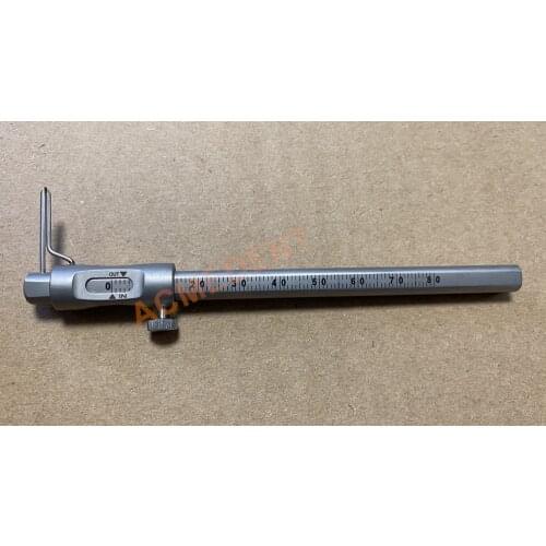 1 Piece Orthodontic Sliding Caliper Dental Implant Measuring Gauge Scale Locate Screw Measure Pen