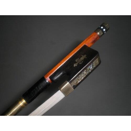 1 PCs Quality Cello Bow Pernambuco Cello bow 4/4 white bow hair Brass amounted