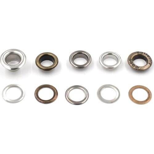 100 pieces/lot) 8mm eyelets..An inner diameter . Shoebox pores. Wearing rope hole.Gas buttons. Metal pores. Hollow rivets