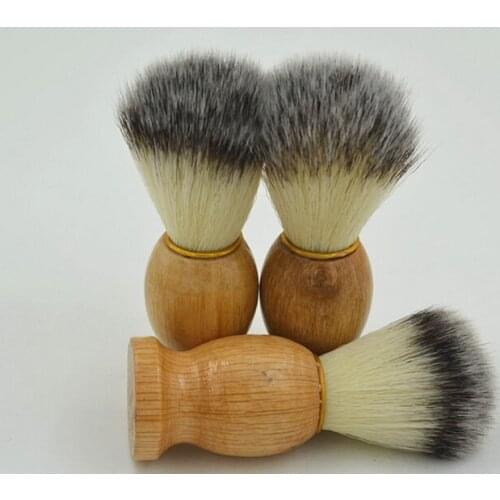100pcs Vintage Pure Badger Hair Removal Beard Shaving Brush For Mens Shave Tools Cosmetic Tools DHL