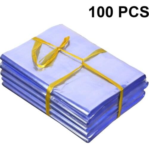 100pcs Home Shoe Dust Cover PVC Shrink Wrap Film Bags Heat Seal Packing Bag Outdoor Shoe Bag Film for Shoes