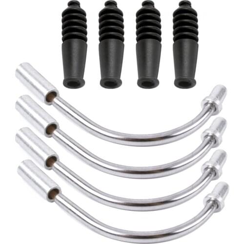 2/4 Sets MTB Mountain Bike V Brake Noodles Cable Guide Bend Tube Pipe Sleeves Protector Hose Brake Noodle and Boot Set Bicicleta