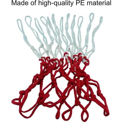 2Pcs Durable Basketball Goal Net Rainproof Weather-resistant Standard 12 Loop Distinct Node Basketball Hoop Mesh Sport Supplies