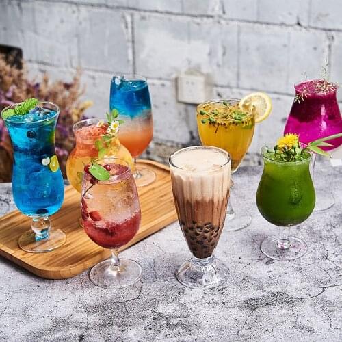 300-500ml Creative Slub Beer Mug Conical Hurricane Cocktail Multi-Purpose Bar Family Juices Cold Drink Long Drink Cup Wine Glass