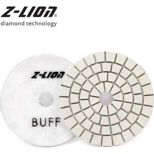 4 Inch White Buff Diamond Pads Polishing Disc Premium Quality Diamond Buffing Wheel For Granite Stone Polishing Tool