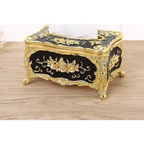 Acrylic Tissue Box Universal Luxury European Paper Rack Office Table Accessories