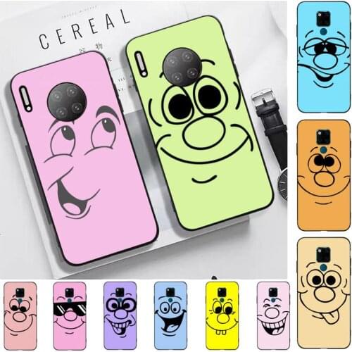Funny Cartoon emotions Phone Case for Huawei Mate 20 10 9 40 30 lite pro X Nova 2 3i 7se