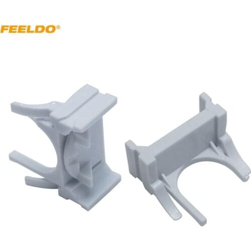 FEELDO 2X Auto HID Xenon Bulb Holder Base H7 Low Beam Adapter Sockets For Ford Mondeo Bracket Retainers Base#5550