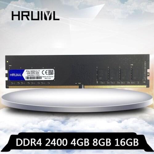 HRUIYL PC Ram DDR4 4GB 8GB DDR 4 16GB 2400MHZ Motherboard memory Desktop PC4-19200U 2400 MHZ 8G 16G 4G Ram DIMM Memoria
