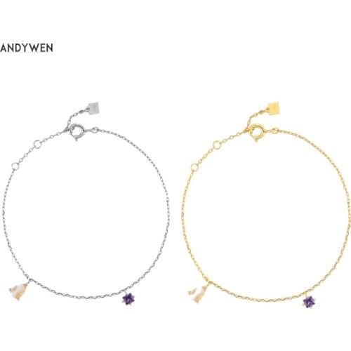 Kikichicc 100% 925 Sterling Silver New Arrivals Modern Gems Ovals Chains Bracelet 2020 Rock Puck Jewelry For European Party Gift