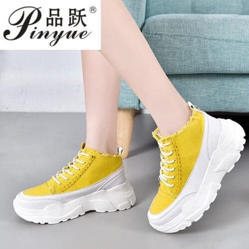 Brand Breathable Women Sneakers Tenis Feminino Casual Summer White Shoes Woman Thick Sole Ladies Canvas shoes