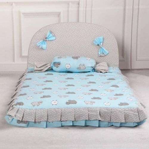 2020 Dog Bed Comfortable Warm Pet House Print Fashion Cushion for pet Sofa Kennel Top Quality Puppy Mat Pad Bed dog house