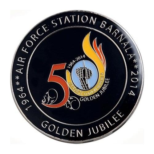 Metal Souvenir Challenge Coin with Diamond Edge