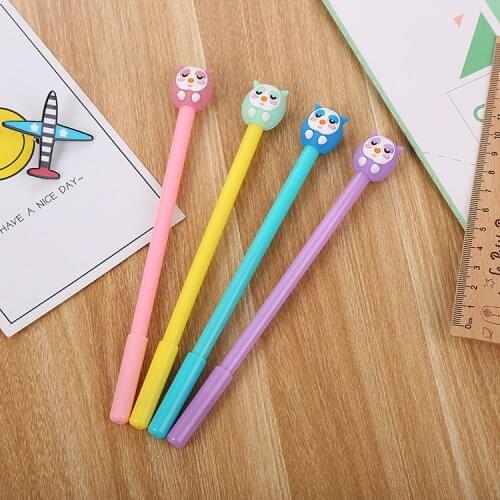 Cartoon Stationery Owl Gel Pen Creative Cute Students Pen Office Supplies school tools
